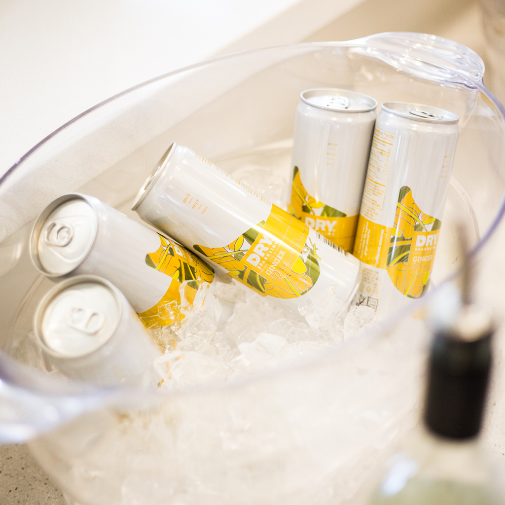 Ginger DRY Sparkling Cans