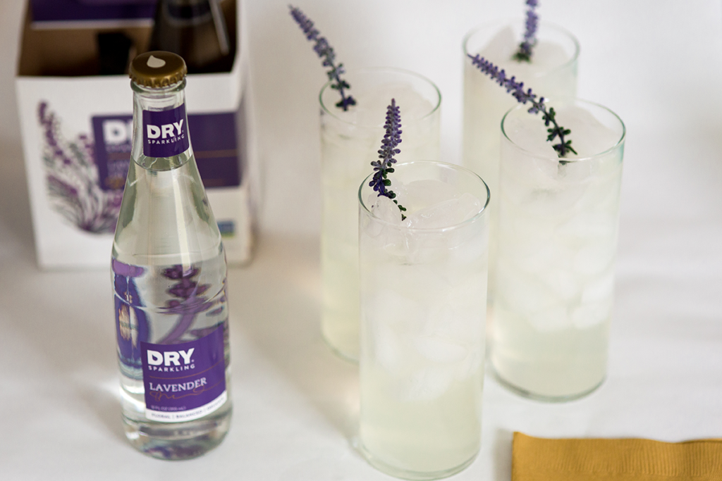 mocktail, lavender, lemonade, sparkling, dry sparkling, dry soda