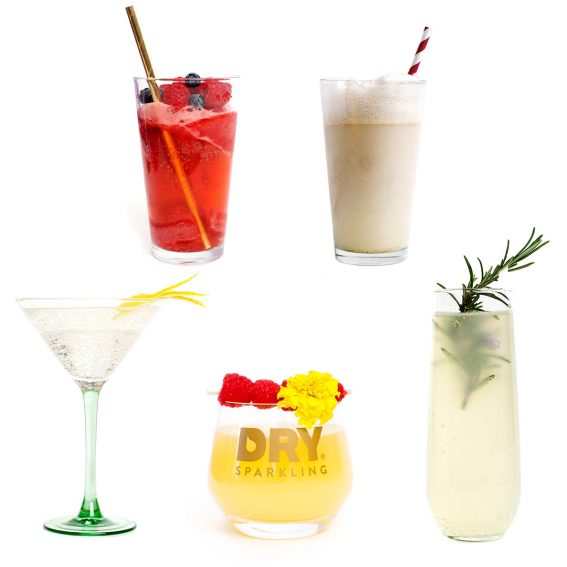 mocktails, dry soda, dry sparkling